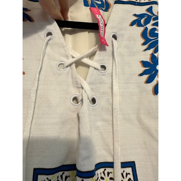 Anthropologie Plenty By Tracy Reese‎ Sleeveless Floral Print Lace-Up Dress S - Picture 7 of 10